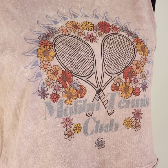 BACON LETTUCE TOMATO Malibu Tennis Club Crop Top, Size Large - Picture 5 of 8